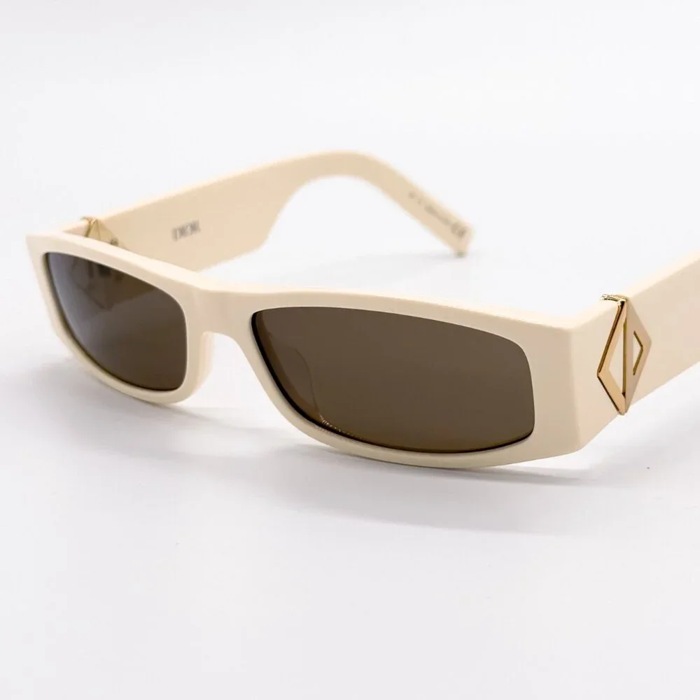 NEW DIOR CD DIAMOND S1I 50F0 IVORY UNISEX SUNGLASSES CD DIAMOND S1I 50F